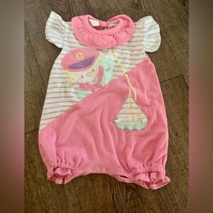 Vintage baby girl romper